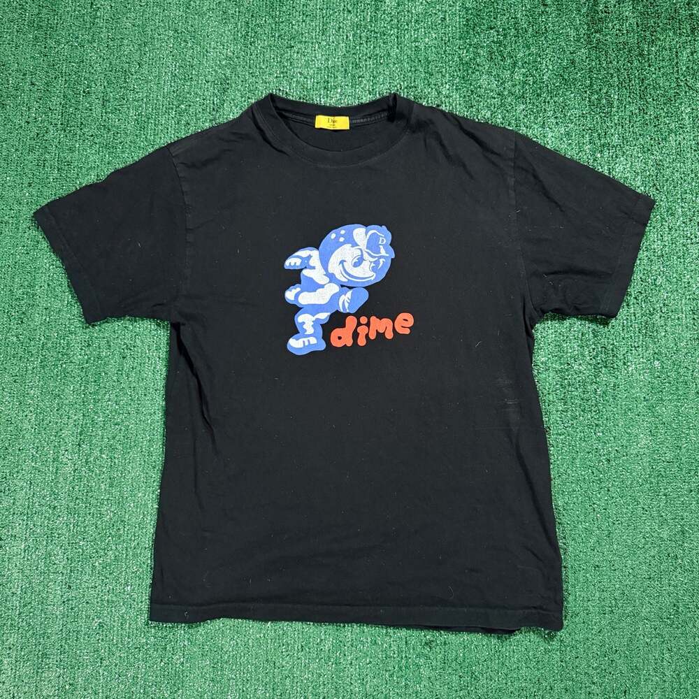 Mens Dime Ballboy T-Shirt Black Medium Skater Streetwear